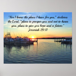 JEREMIAH 29:11 PLANER FÖR EN FRAMTIDA KRIPTUR POSTER