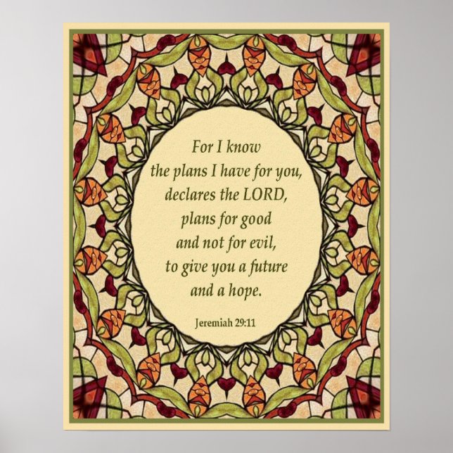 Jeremiah 29:11 Poster (Framsidan)