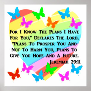 JEREMIAH 29:11 POSTER