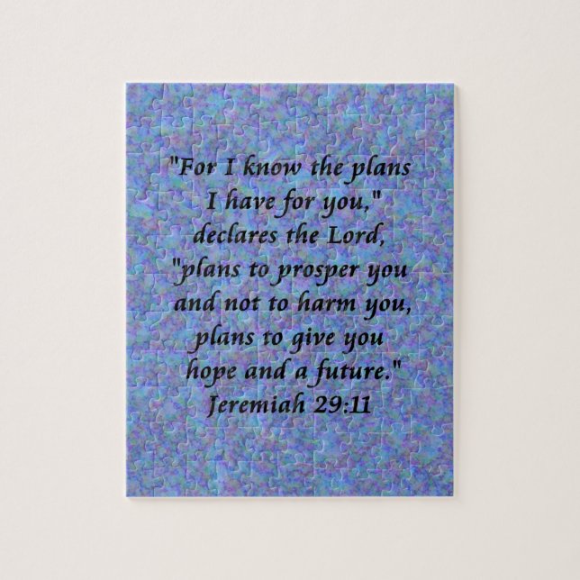 jeremiah 29-11 pussel (Vertikal)