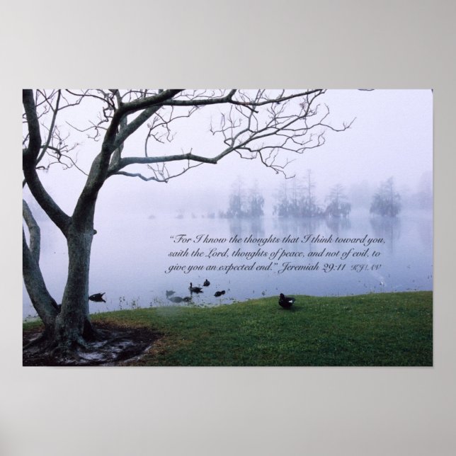 Jeremiah 29:11 Skript Poster Skriv ut (Framsidan)