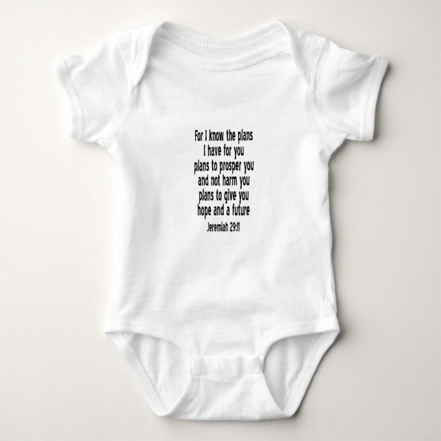 Jeremiah 29:11 t-shirt (Framsida)