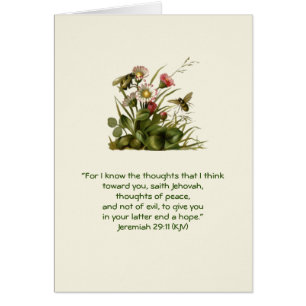 Jeremiah 29:11 Vic Hälsningskort