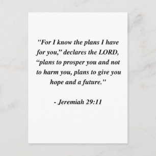 JEREMIAH 29:11 VYKORT
