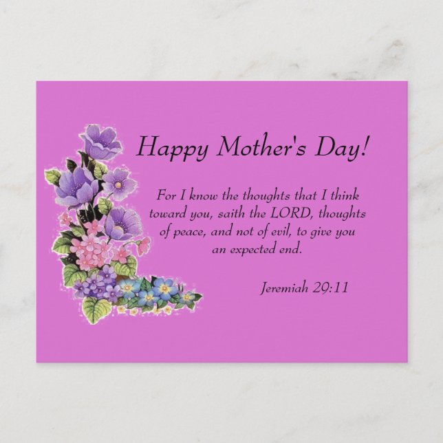 Jeremiah 29:11 vykort (Framsida)