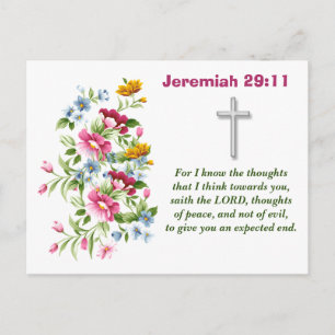 Jeremiah 29:11 vykort