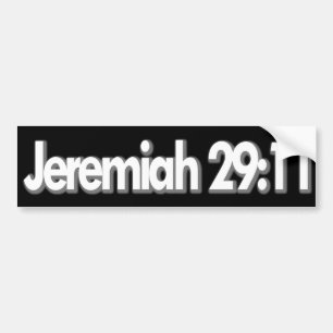 Jeremiah 29:11kristen bildekal