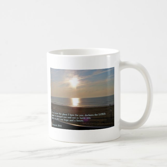 Jeremiah 29:11soluppgång kaffemugg (Höger)