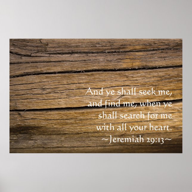 Jeremiah 29:13 poster (Framsidan)