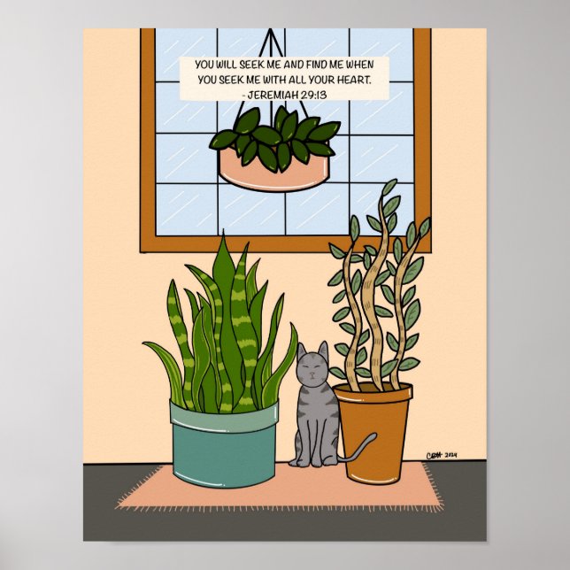 Jeremiah 29:13 Poster (Framsidan)