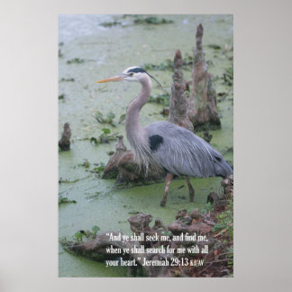 Jeremiah 29:13 Skripturutskrift Poster