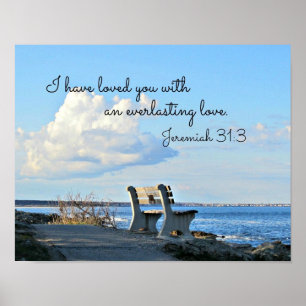 Jeremiah 31:3 Jag har älskat dig med en evig Poster