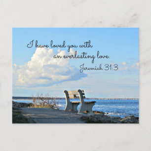Jeremiah 31:3 Jag har älskat dig med en evig Vykort