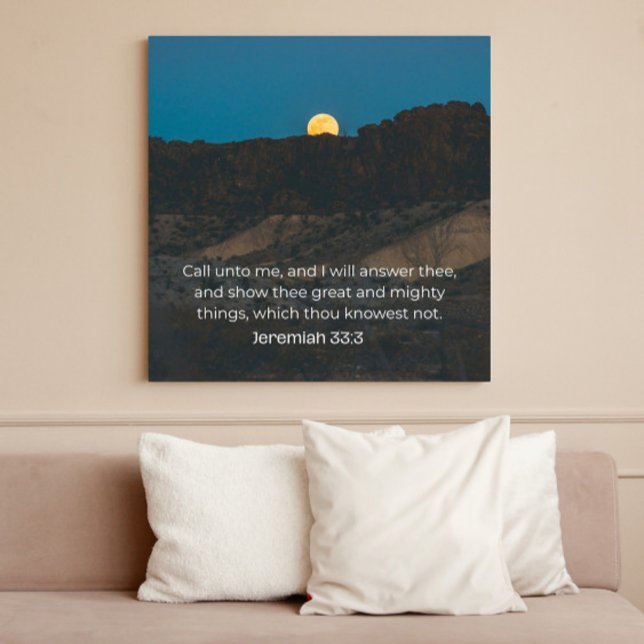 Jeremiah 33:3 KJV Wall Art – Scripture Poster (Skapare uppladdad)