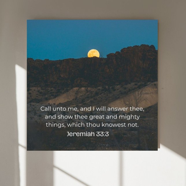 Jeremiah 33:3 KJV Wall Art – Scripture Poster (Skapare uppladdad)