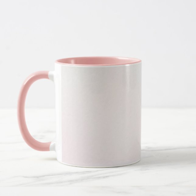 Jeremiah 33:3, med rosa ros på keramiskt mugg (Vänster)