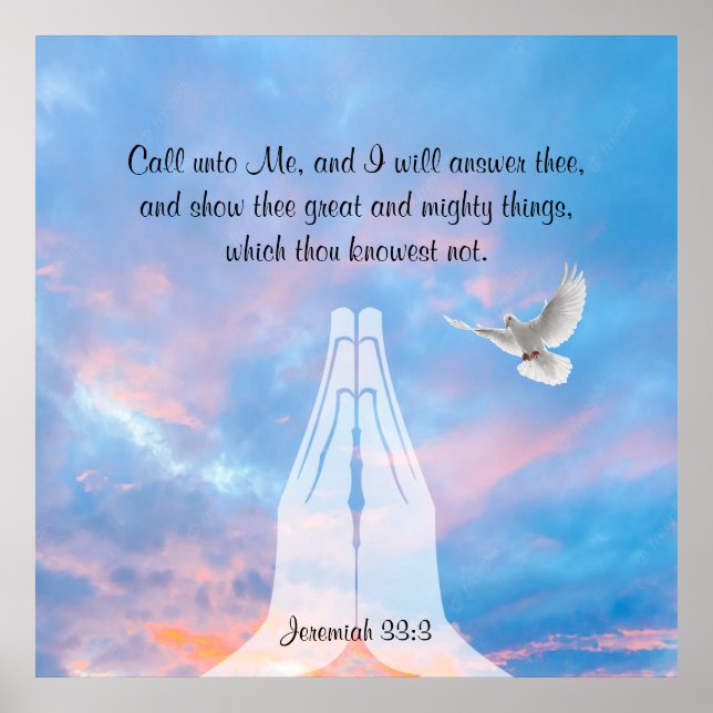 Jeremiah 33:3 Poster (Framsidan)