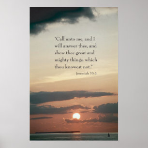 Jeremiah 33:3 poster
