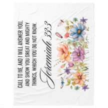 Jeremiah 33:3 Ring till mig Wildblomskript