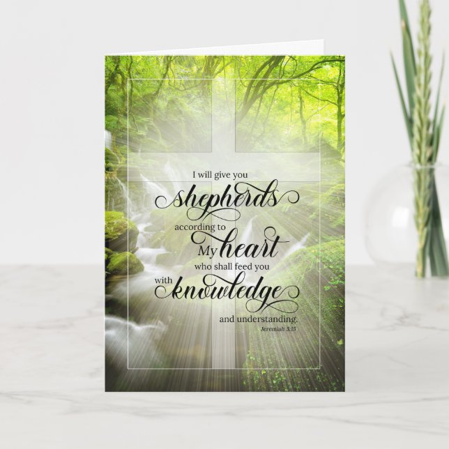 Jeremiah 3 Ordination Anniury Woodland Kort (Framsida)