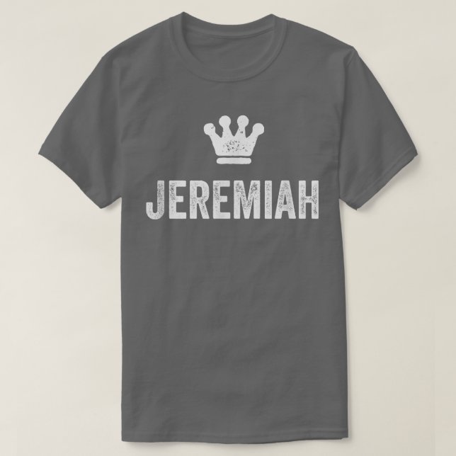 Jeremiah, för manar Kung Krona & Namn, kallad Jer T Shirt (Design framsida)