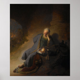 Jeremiah Lamating the Destruction of Jerusalem Poster