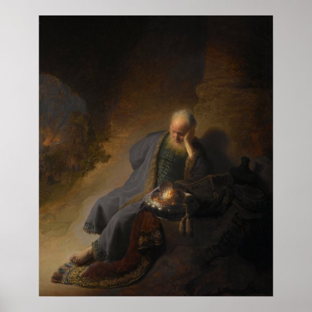 Jeremiah Lamating the Destruction of Jerusalem Poster (Framsidan)