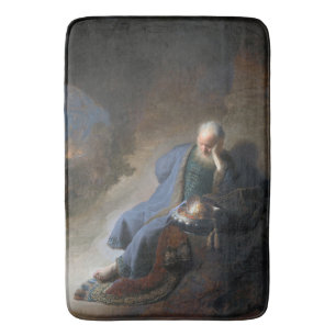 Jeremiah Lamentiing om Jerusalems fall, Rembrandt Badrumsmatta