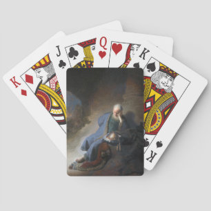 Jeremiah Lamentiing om Jerusalems fall, Rembrandt Casinokort
