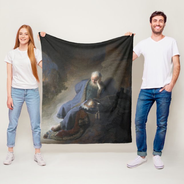 Jeremiah Lamentiing om Jerusalems fall, Rembrandt Fleecefilt (På plats)