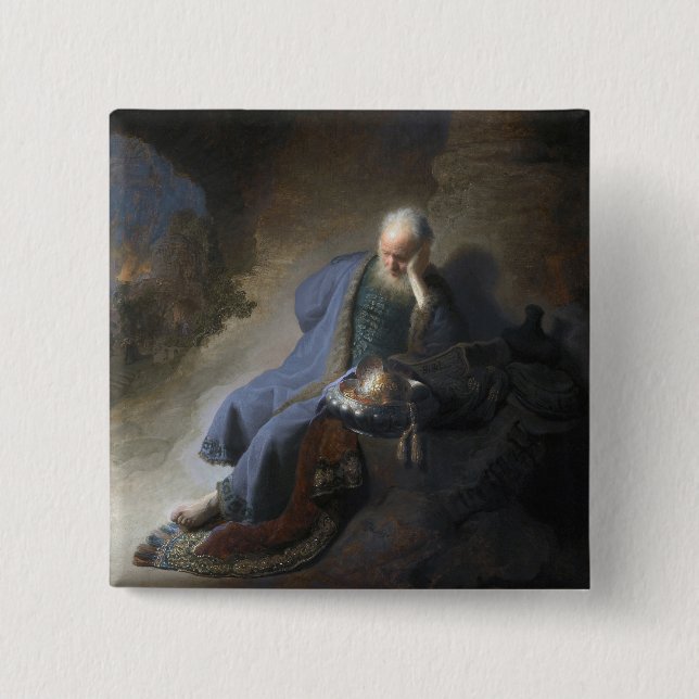 Jeremiah Lamentiing om Jerusalems fall, Rembrandt Knapp (Framsida)