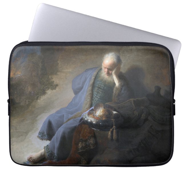 Jeremiah Lamentiing om Jerusalems fall, Rembrandt Laptop Fodral (Framsidan)