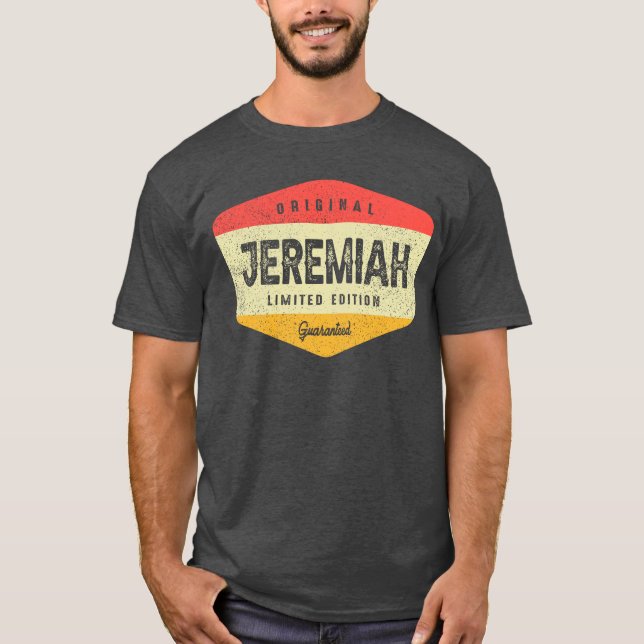 Jeremiah Personlig Namn - Funny Jeremiah T Shirt (Framsida)