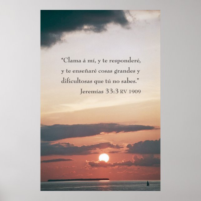 Jeremias 33:3 poster (Framsidan)