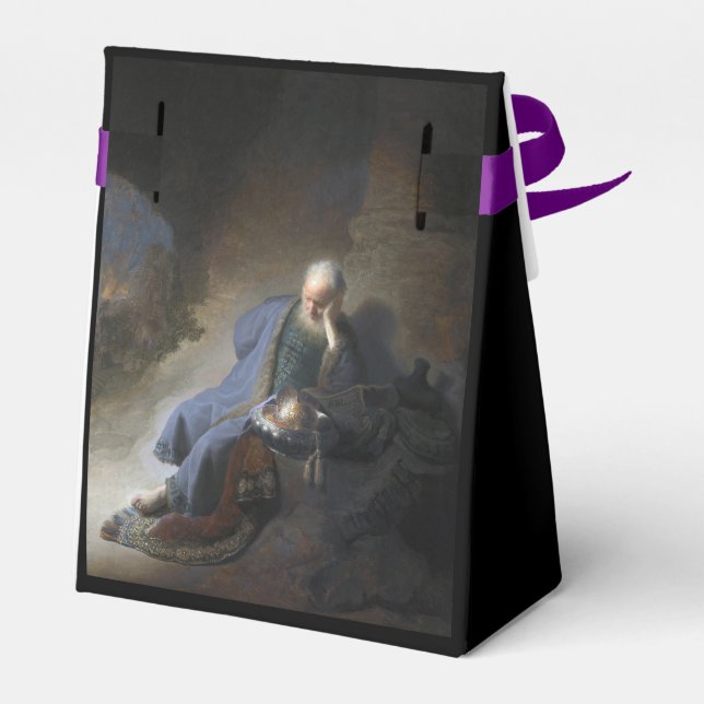 Jeremias klagande över Jerusalems fall, Rembrandt Presentaskar (Baksidan Sidan)