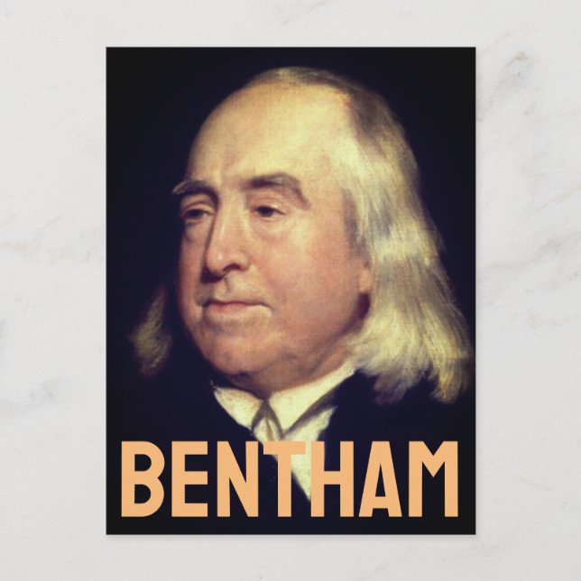 Jeremy Bentham Vykort (Framsida)