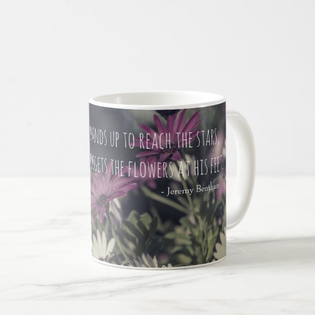 Jeremy Benthams inspirerande citat Kaffemugg (Framsida höger)