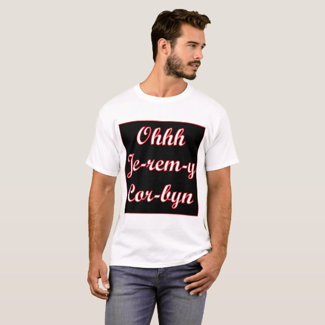 Jeremy Corbyn T-tröja T-shirt (Hel framsida)