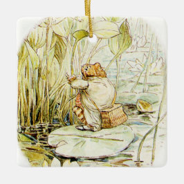 Jeremy Fisher on a Lily pad by Beatrix Potter Julgransprydnad Keramik