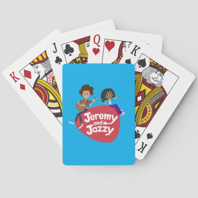 Jeremy och Jazzy Button Casinokort (Baksidan)