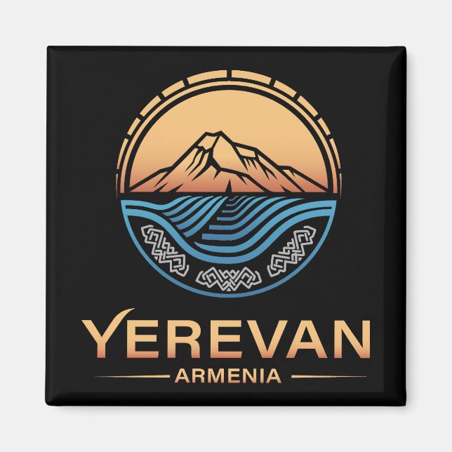 Jerevan Armenien Magnet (Framsidan)