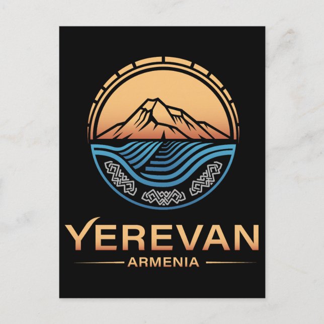 Jerevan Armenien Vykort (Framsida)