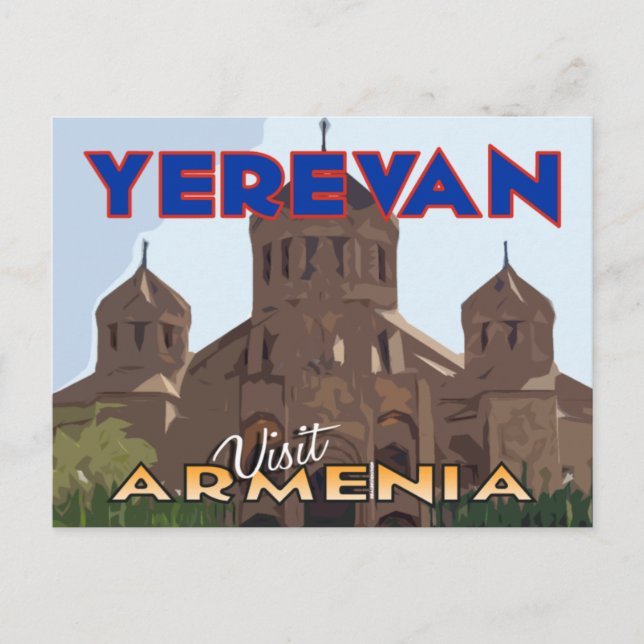 Jerevan, besök vykort för Armenien (Framsida)