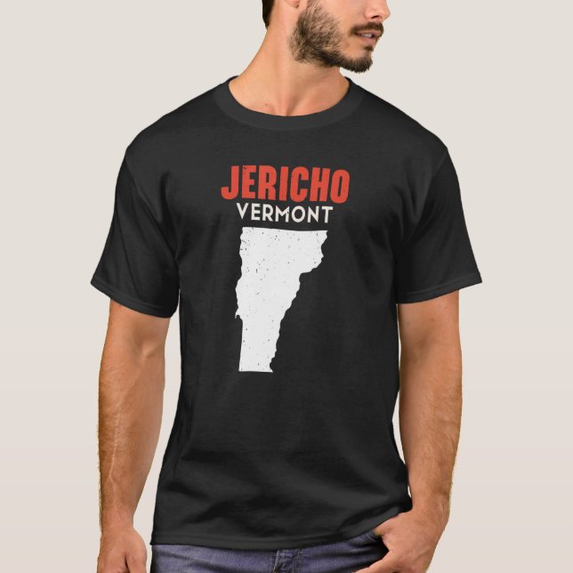 Jericho Vermont USA State America Travel Vermonter T Shirt (Framsida)