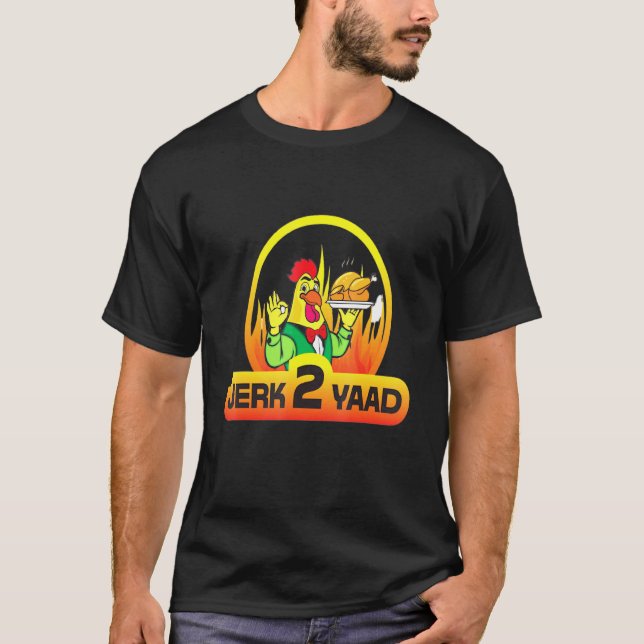 Jerk Chicken Leverans T Shirt (Framsida)