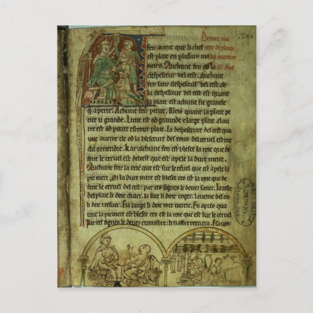 Jerome: A doktor besöker en patient Vykort (Framsida)