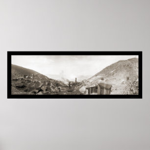 Jerome AZ Mine Smelter Photo 1902 Poster