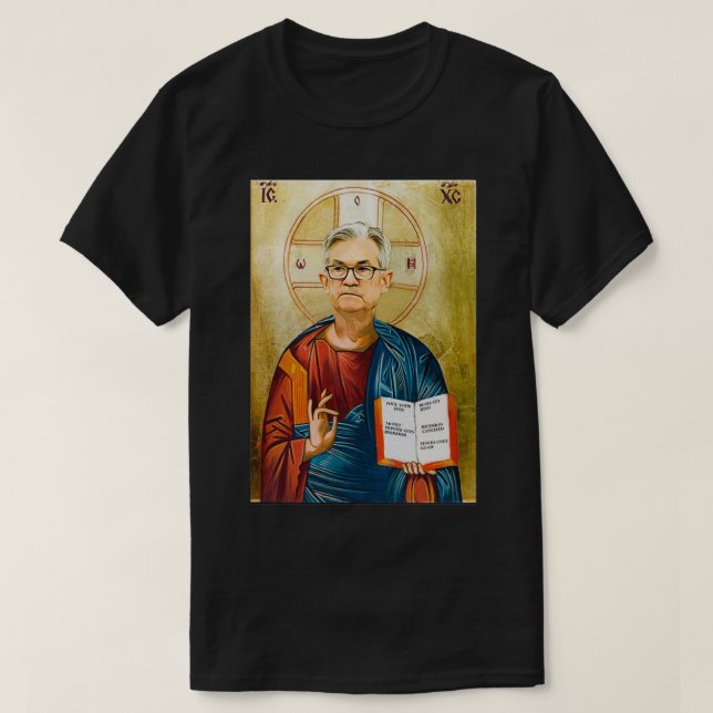 Jerome Powell Wall street Bets Stonk Pullover T Shirt (Design framsida)
