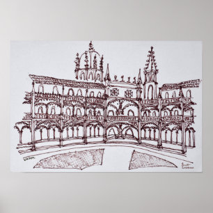 Jeronimos kloster   Lissabon, Portugal Poster