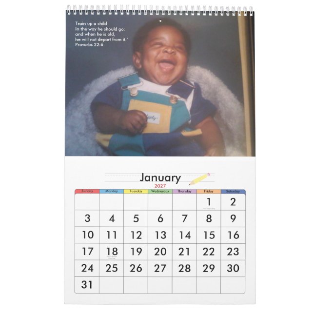 Jerrell Lyle 2011 födelsedag kalender (Jan 2027)